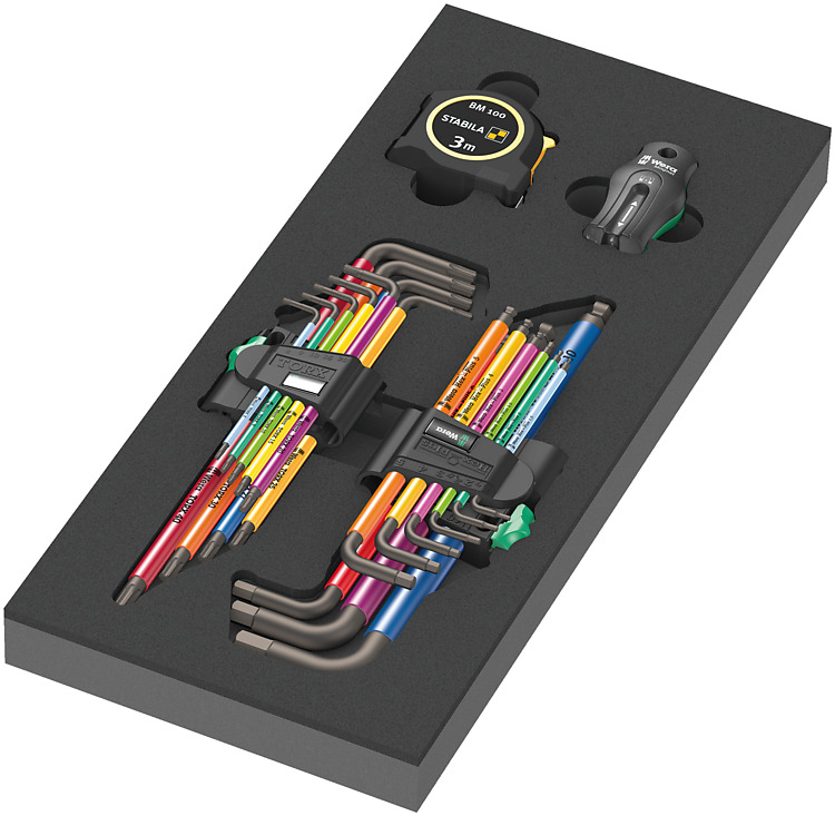WERA 9740 Foam INSERT L-KEY SET 20 CHI TIẾT