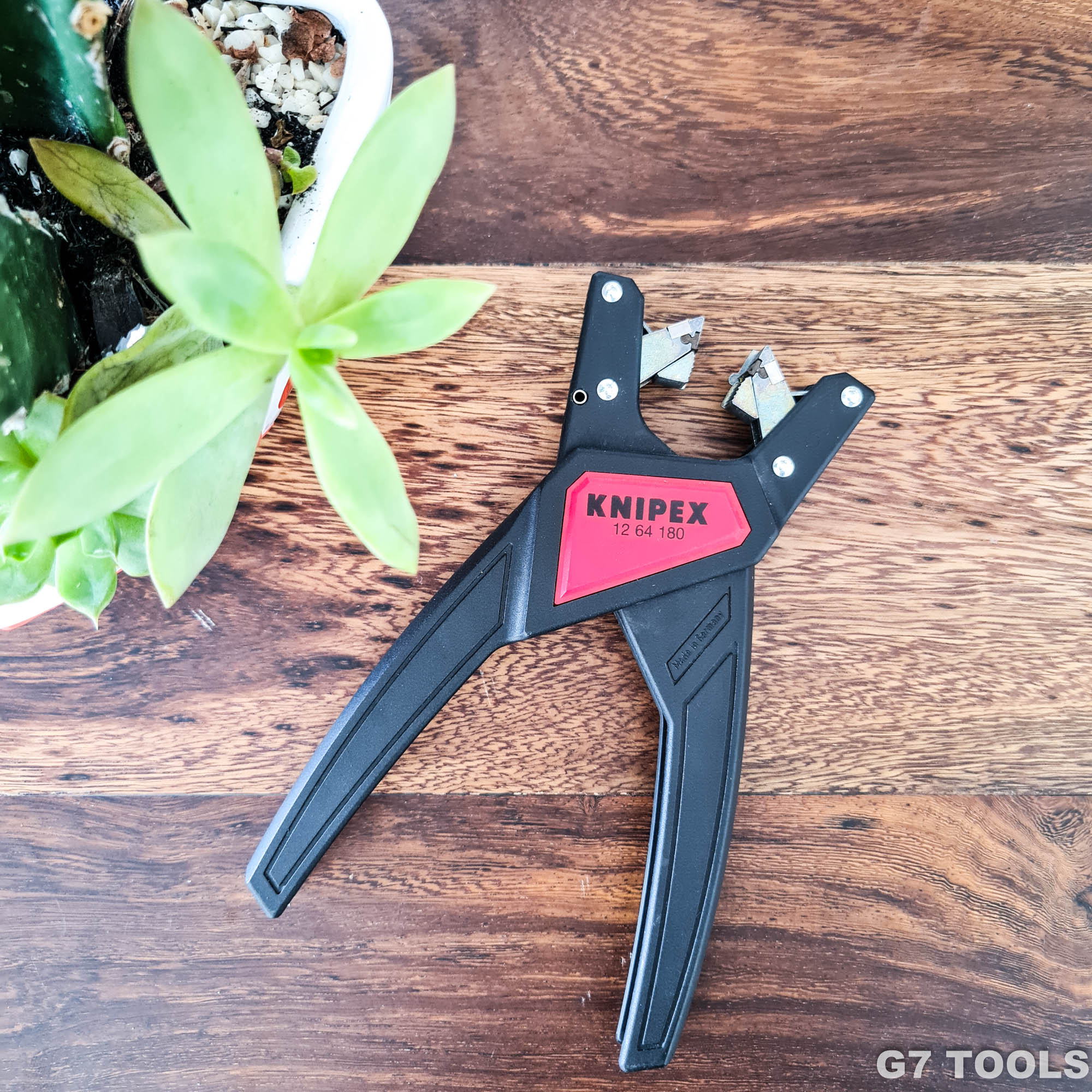 Kìm Tách Cáp Dẹp (Flat Cables) Knipex 12 64 180 Tự Căn Chỉnh Tiết Diện 0.75 - 2.5mm²