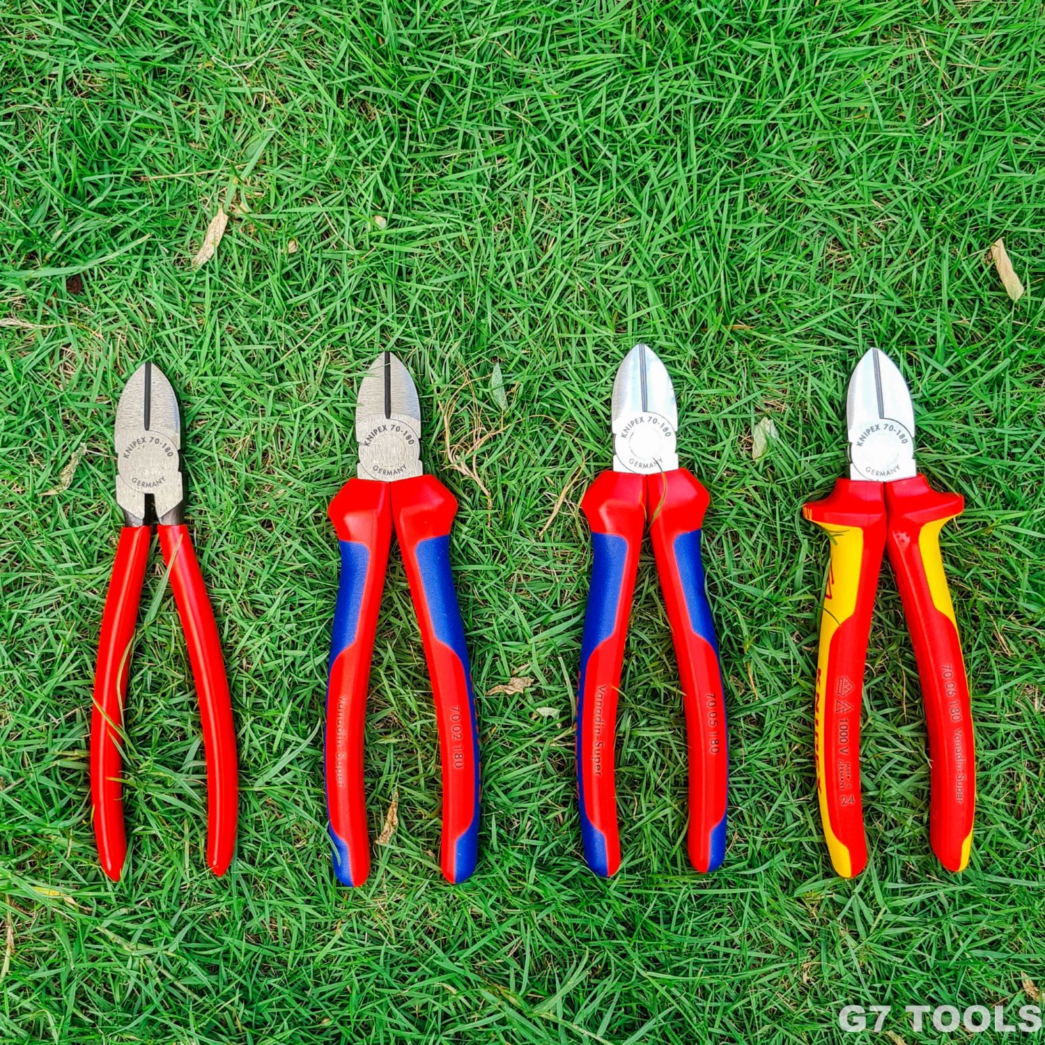 Knipex 70 05 180 - Kìm Cắt Mũi Thon Mạ Chrome