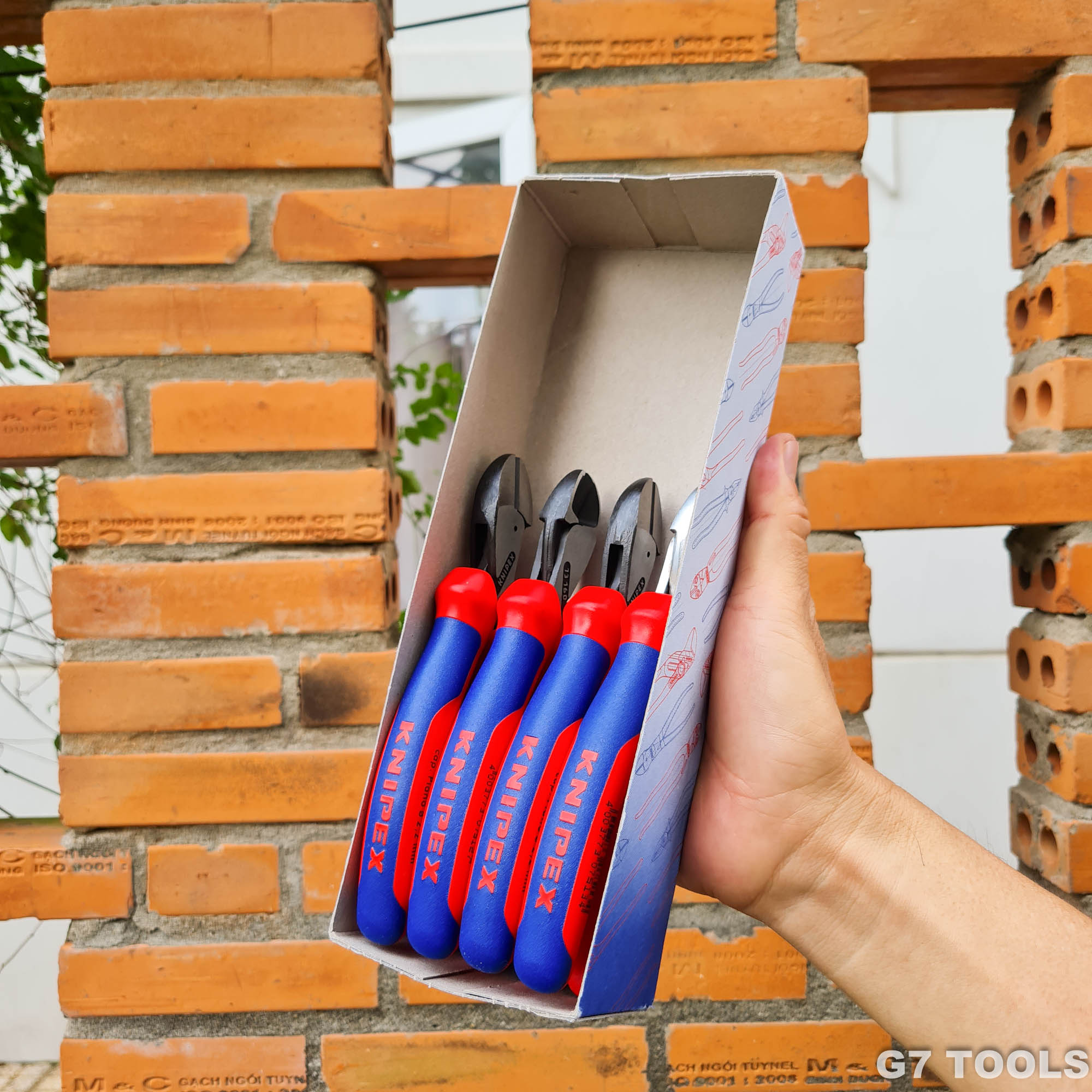 Kìm Cắt Knipex X-Cut® 73 02 160 Lưỡi 64 HRC Cắt Thép Lò Xo Ø2.2mm