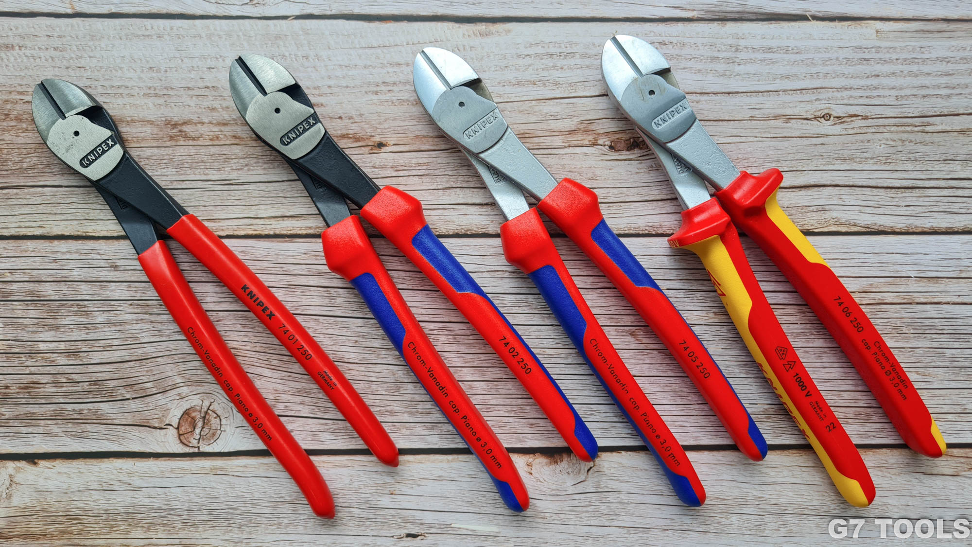 Kìm Cắt Thân Chéo Knipex 74 06 250 Chiều Dài 250mm Cách Điện 1000 Volt