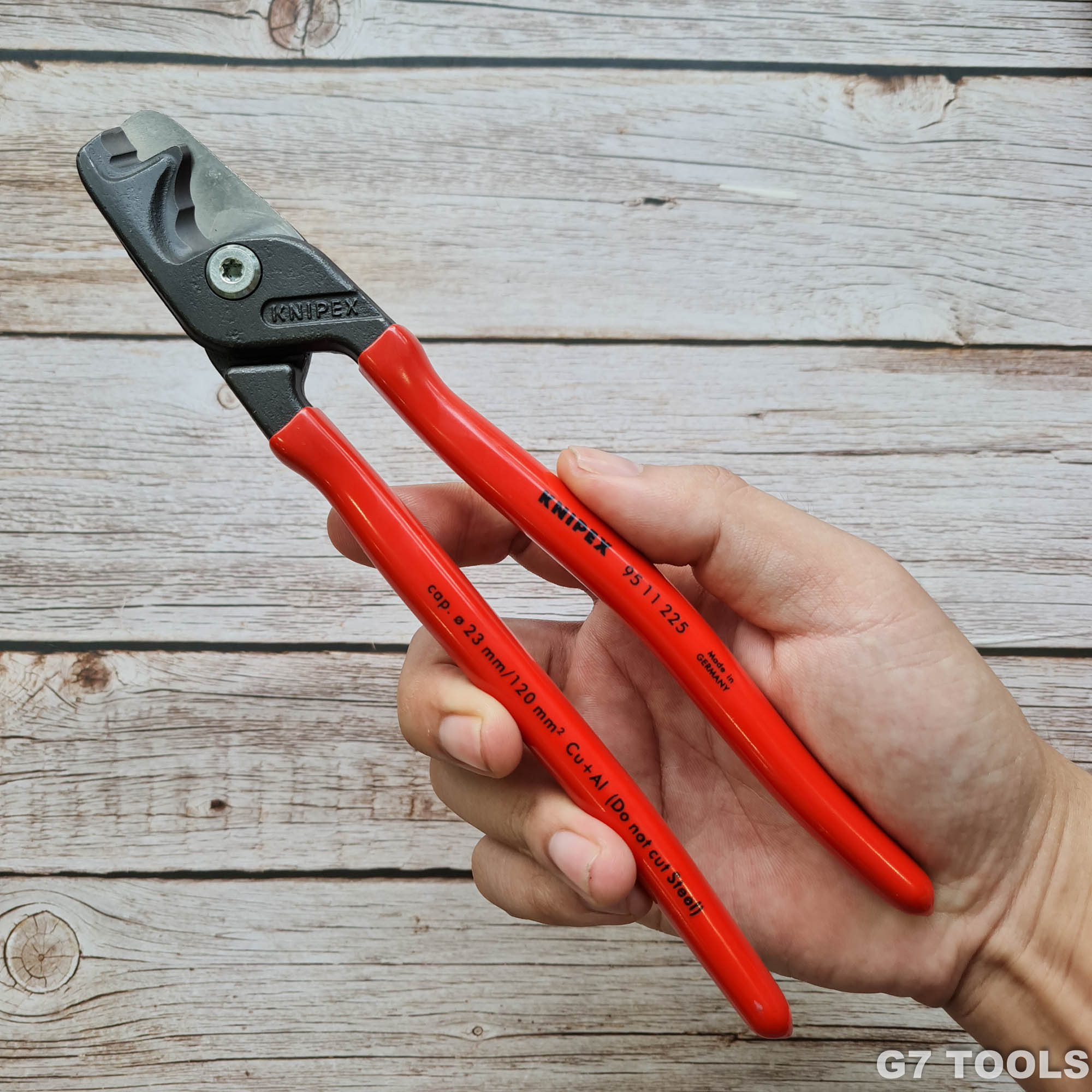 KNIPEX StepCut® XL 95 11 225 - Kìm Cắt Cáp Điện Đồng & Nhôm Lực Cao