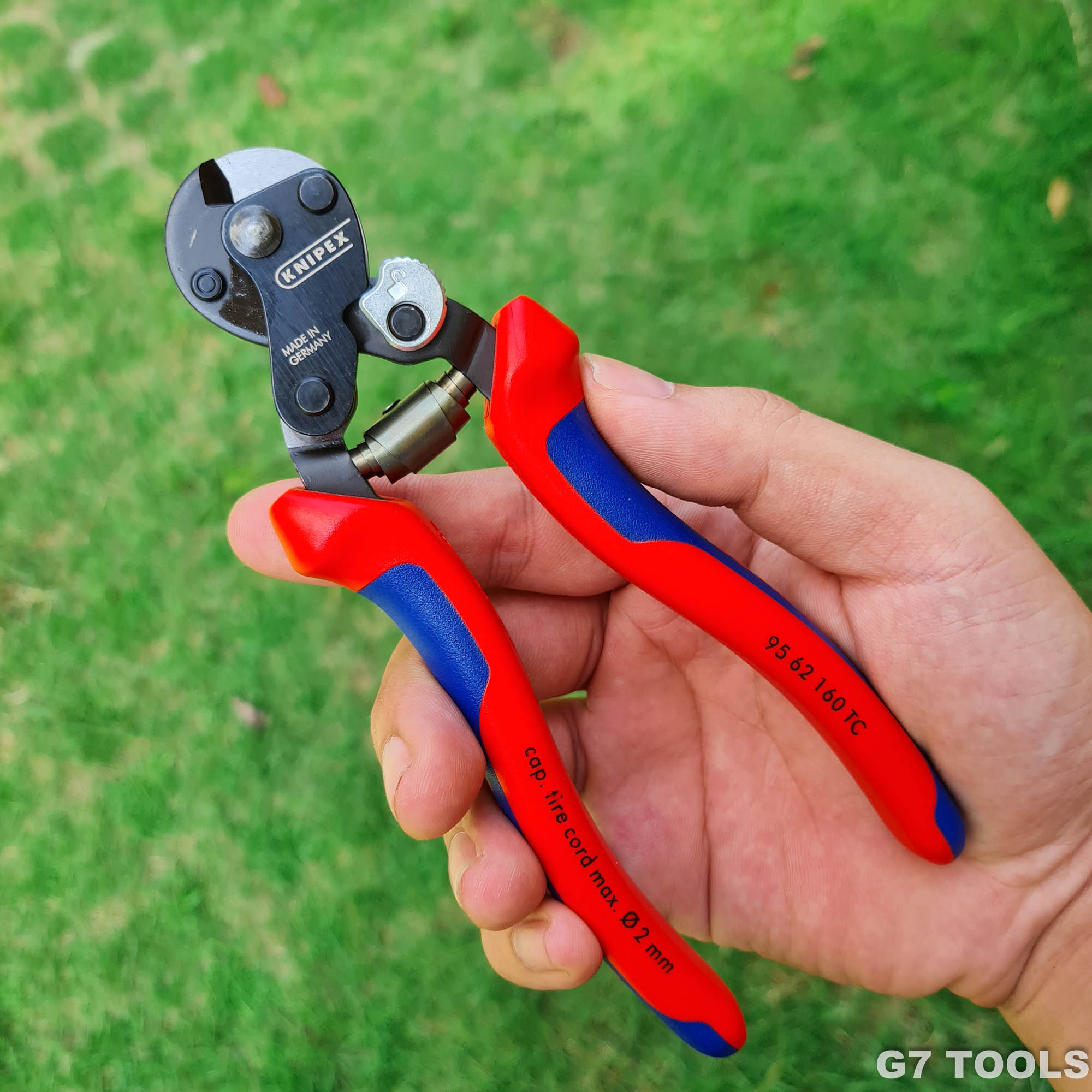 Kìm Knipex 95 62 160 TC Cắt Cáp Thép Bện Wire Rope