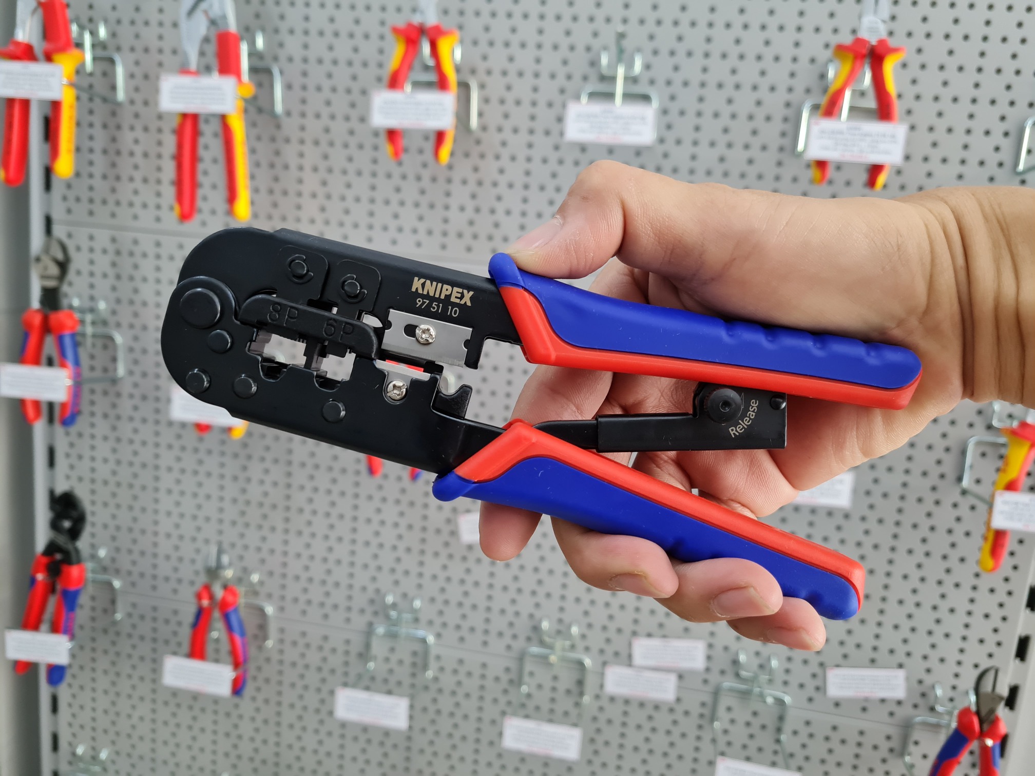 Kìm Knipex 97 51 10 Bấm Cos Mạng RJ 11/12 và RJ 45