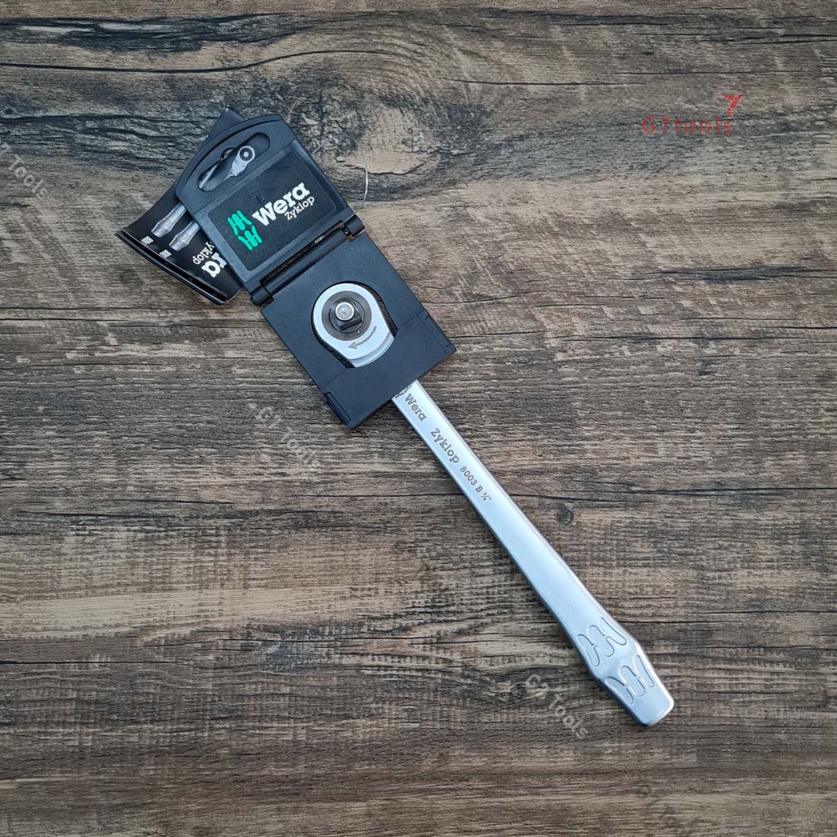 Cần siết 3/8" Full Thép Wera 8003 B Zyklop Metal Ratchet 004033