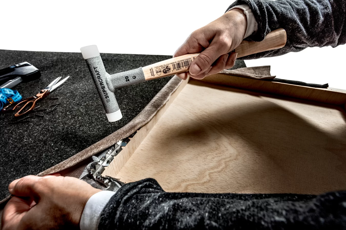 Búa Đầu Nhựa Nylon Cao Cấp Giảm Chấn Không Nảy SuperCraft Halder