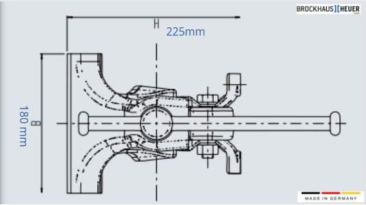 Ê Tô Bàn Nguội Bench Vice Brockhaus Heuer Ngàm 100Mm