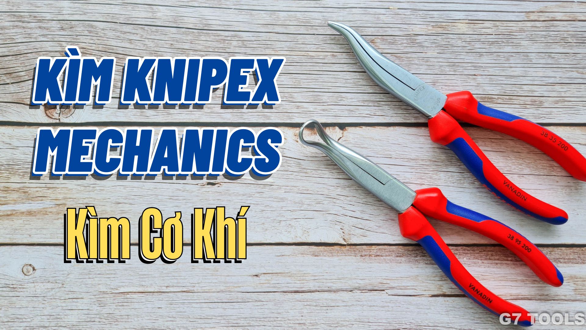 Kìm Cơ Khí Knipex Spark Plug Socket Mũi Cong 45° Mechanics 38 95 200