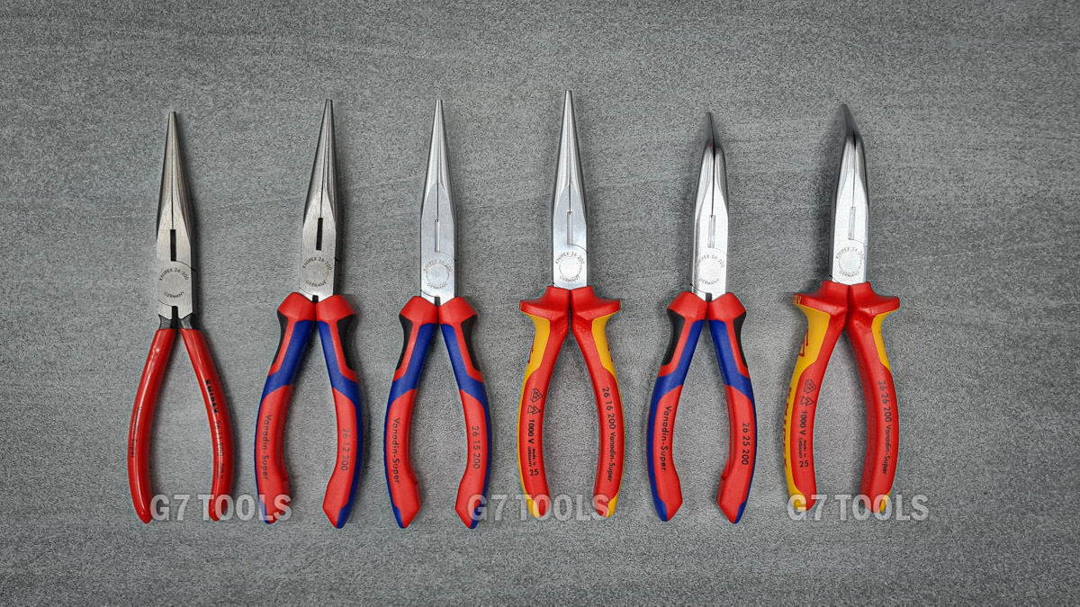 Kìm Mũi Nhọn Đàn Hồi Cong 40° Knipex 26 27 200