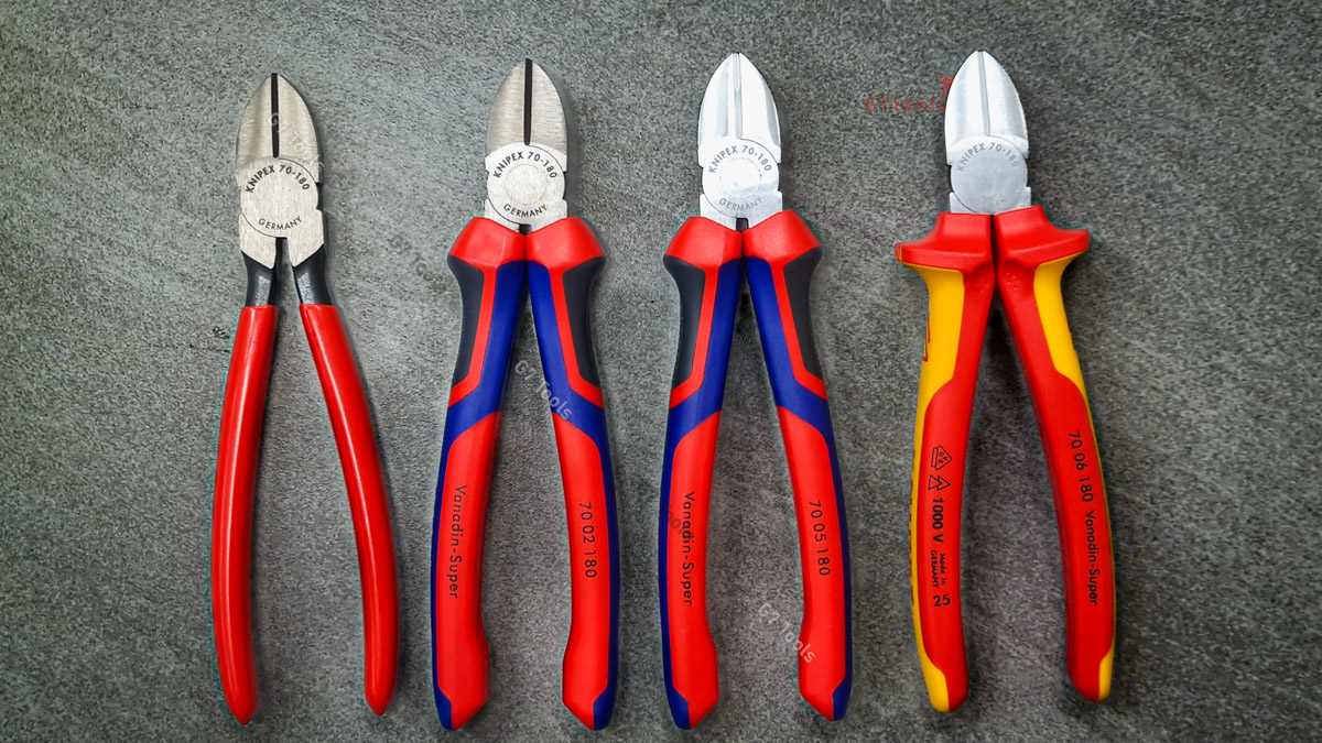 Knipex 70 05 180 - Kìm Cắt Mũi Thon Mạ Chrome