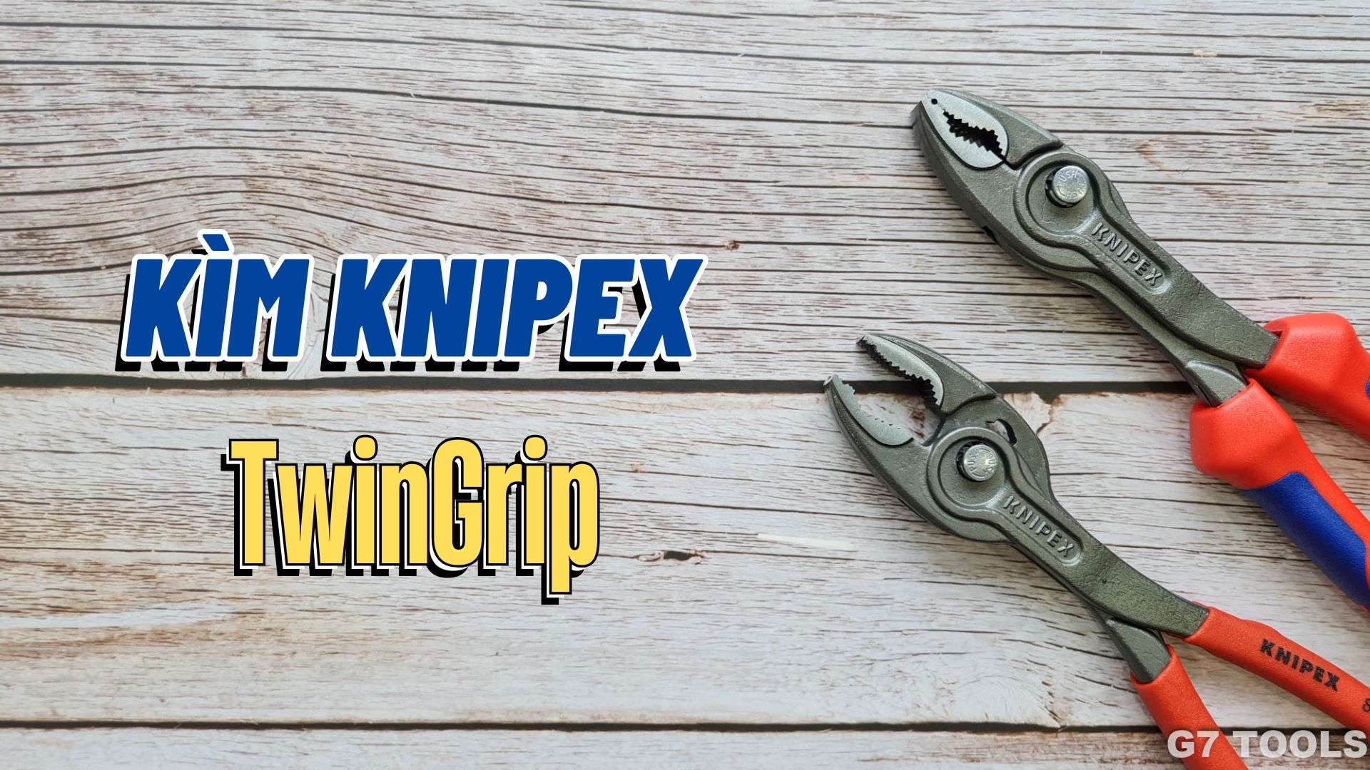 Kìm KNIPEX TwinGrip 82 01 200 Mở Ốc Gỉ Sét