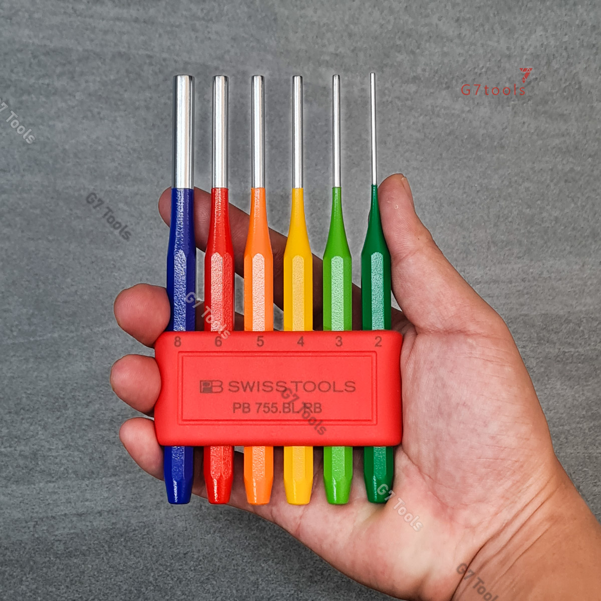 PB 755.BL RB – Chốt đột Rainbow (Pin Punch / Drift Punch)