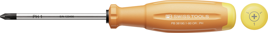 Tua Vít PB Swiss Tools RainBow SwissGrip Evo 38190 Mũi PH 1