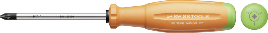 Tua Vít PB Swiss Tools RainBow SwissGrip Evo 38192 Mũi PZ 1