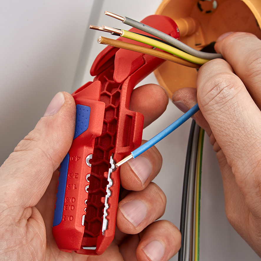 Dụng cụ tách cáp điện Knipex ErgoStrip 169501SB