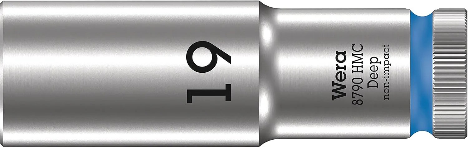 Wera Zyklop 8790 HMC Deep Khẩu 1/2" Size 19mm Mã Sản Phẩm 004559