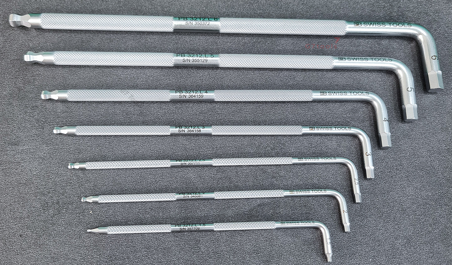 Lục Giác Allen Key Chữ L PB Swiss Tools 3212.L Tay Sần
