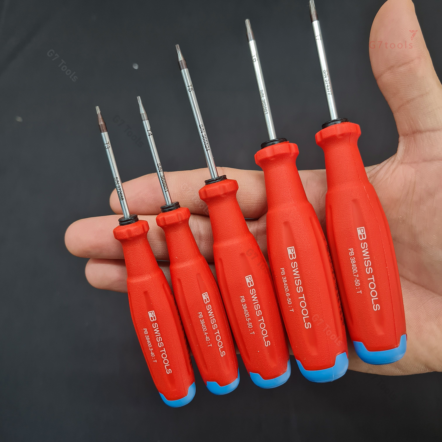 Tua Vít PB Swiss Tools SwissGrip Evo 38400 Mũi Hoa Thị Torx 5