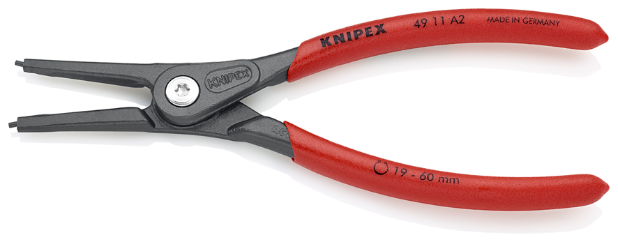Kìm Mở Phe Ngoài Knipex 49 11 A2 (Precision Circlip Pliers For external circlips on shafts)