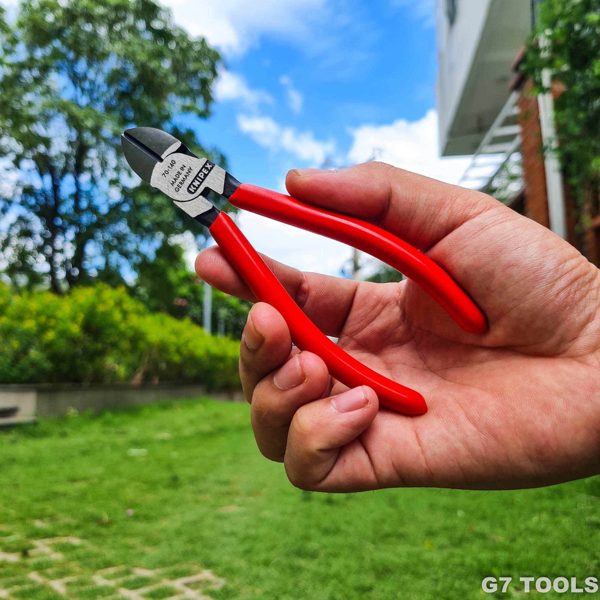 Kìm Cắt Mũi Thon Knipex 70 01 140 Dài 140mm Cắt Thép Ø 2.5 mm