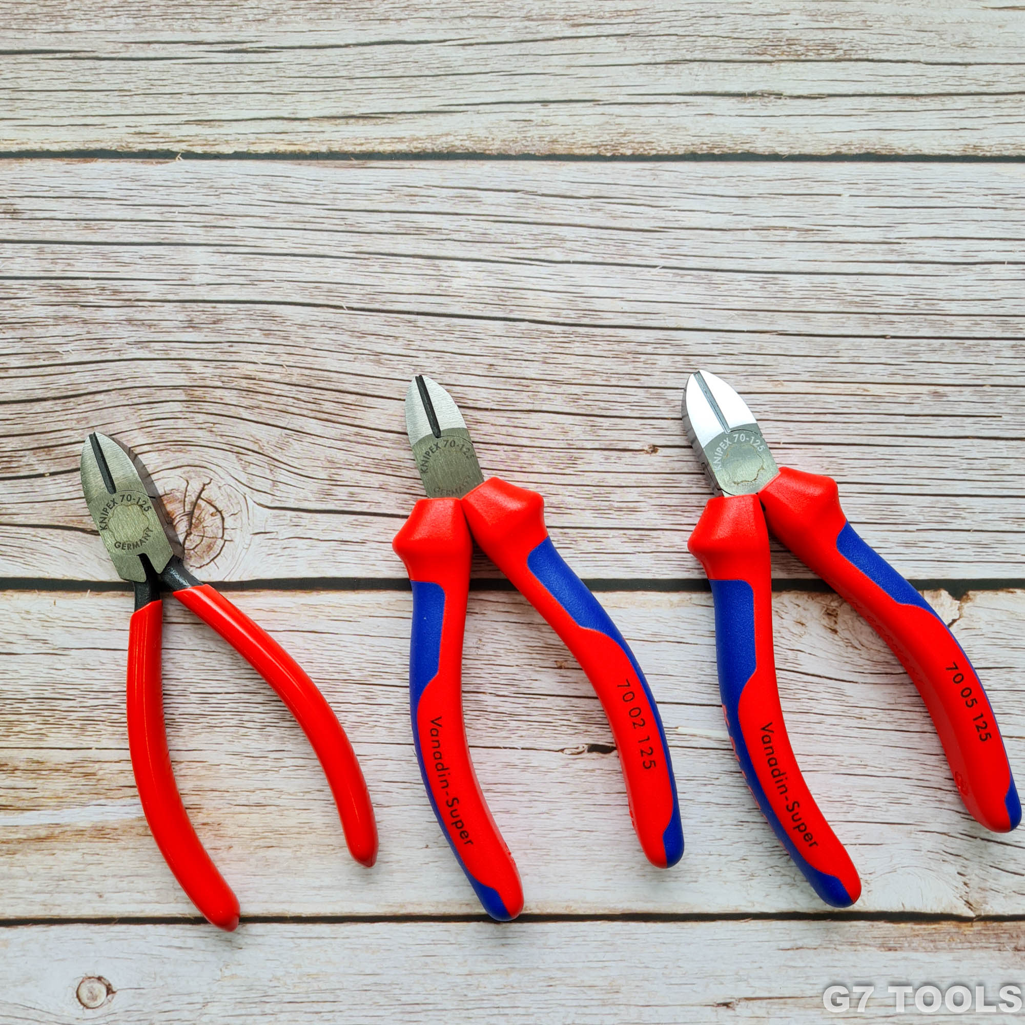 Kìm Cắt Mũi Thon Knipex 70 01 125 Chiều Dài 125mm Cắt Thép Ø 2.3 mm