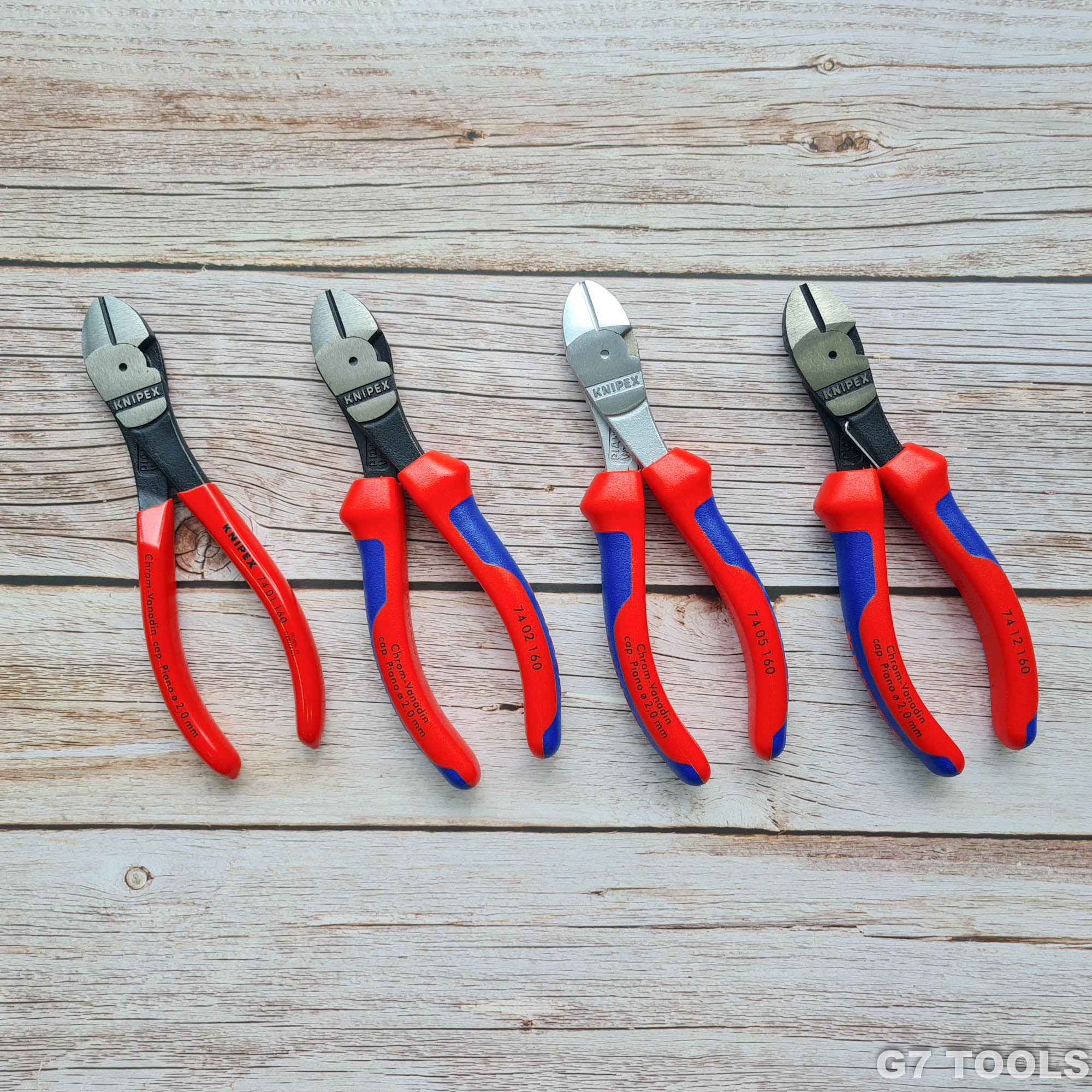 Kìm Cắt Thân Chéo Knipex 74 05 160 Dài 160mm Cắt Thép Lò Xo Ø 2.0 mm