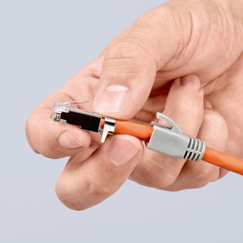 Kìm Bấm Cos Mạng RJ 45 CAT 6 7 8 Knipex 97 51 13 Bản Cải Tiến 2022