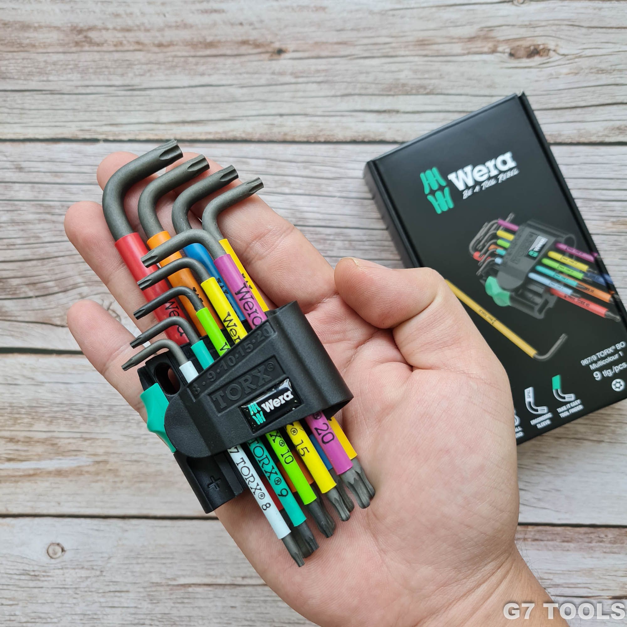 Bộ Lục Giác Hoa Thị Có Lỗ Wera 967/9 TX BO Multicolour 05073599001