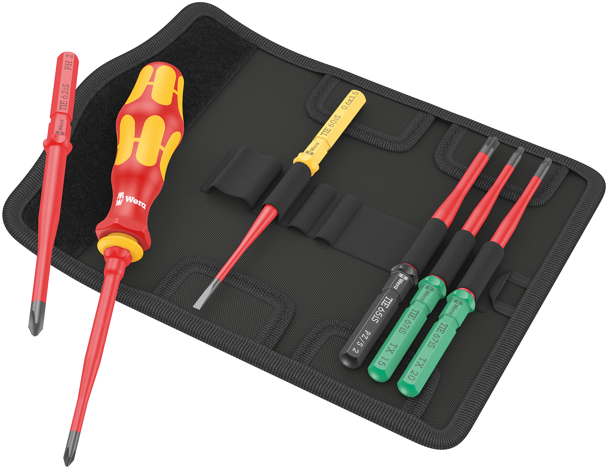Bộ Tua Vít Wera Kraftform Kompakt VDE 7 Chi Tiết Mũi Extra Slim 05006603001
