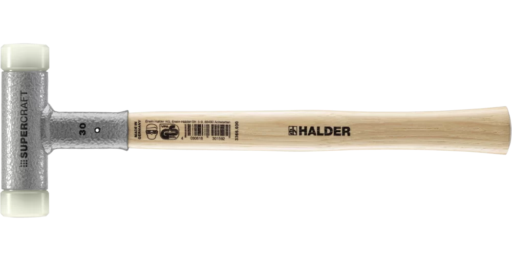 Búa đầu nhựa nylon cao cấp giảm chấn không nảy SUPERCRAFT Halder