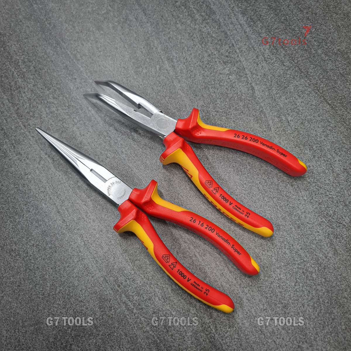 Kìm Nhọn Knipex 26 16 200 Mũi Đàn Hồi