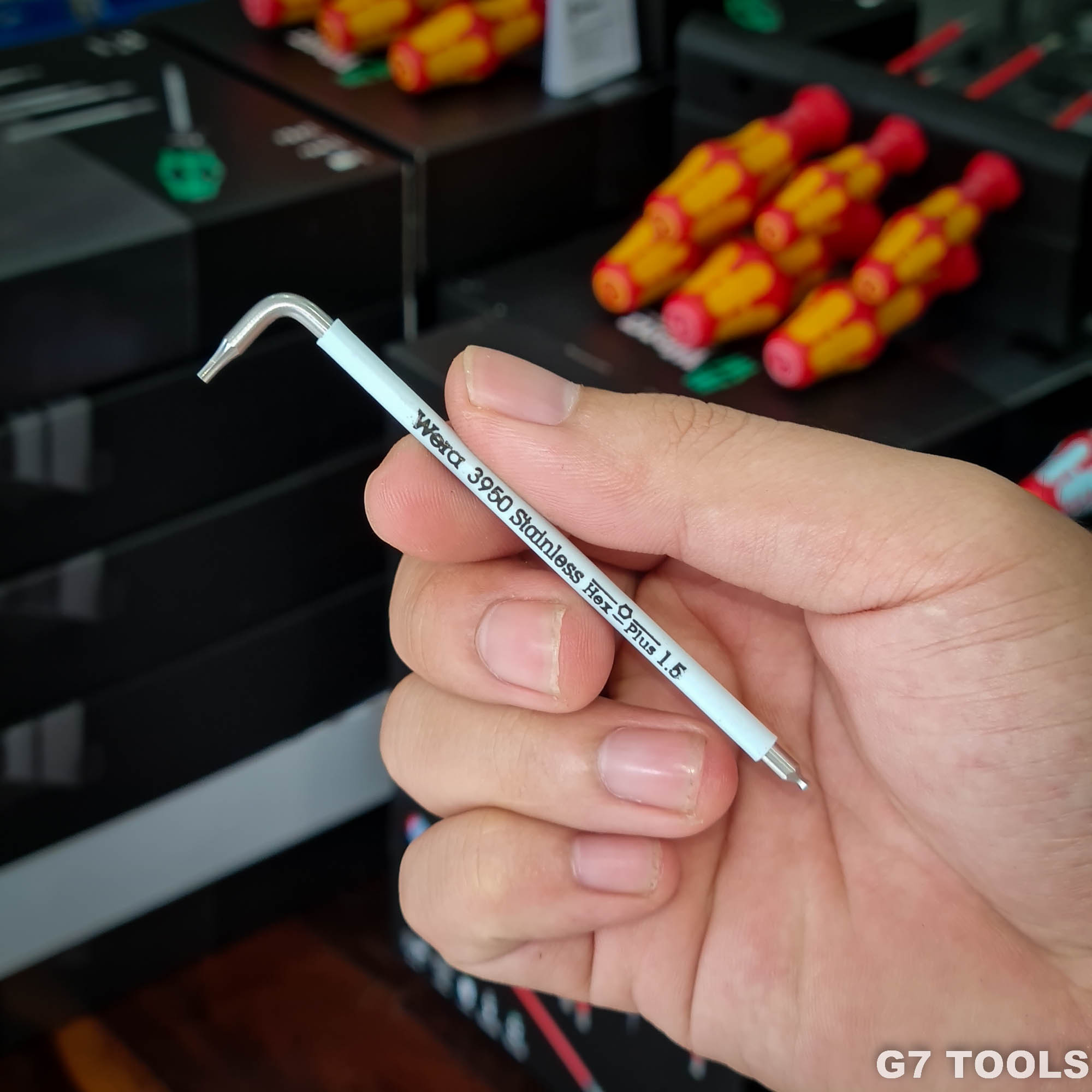 Lục Giác Wera Size 1.5mm - Chất Liệu Thép Không Gỉ Dòng 3950 SPKL 05022660001