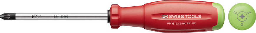 Tua Vít PB Swiss Tools RainBow SwissGrip Evo 38192 Mũi PZ 2