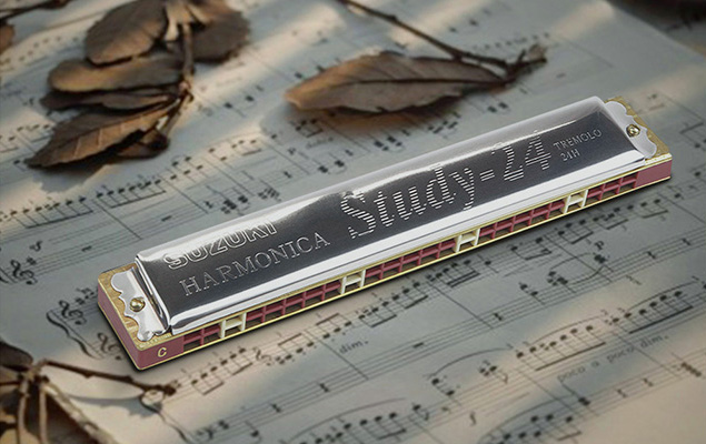 Nhạc cụ Fun Art - kèn harmonica suzuki study 24 tremolo