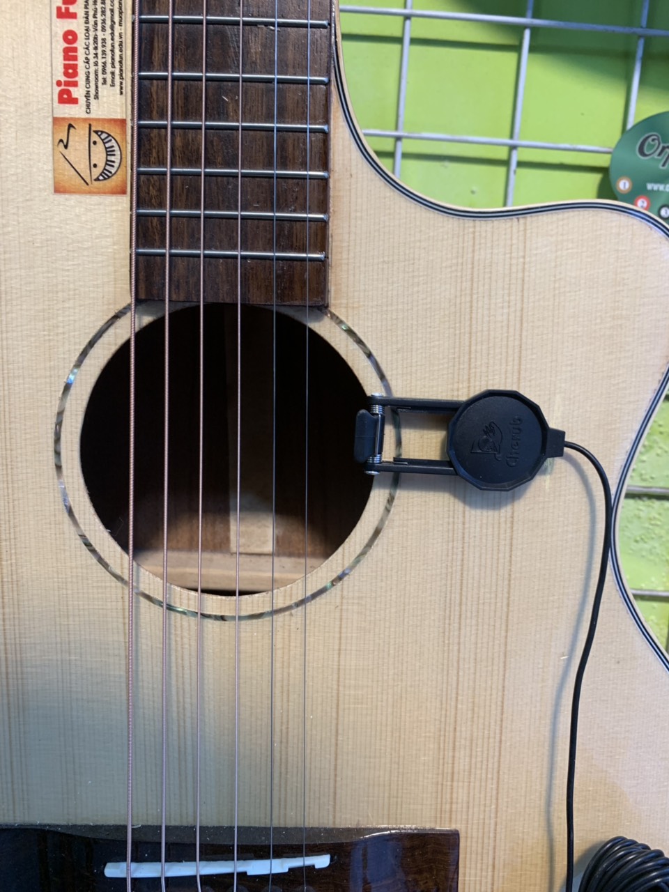 nhạc cụ fun art - Pickup Đàn Guitar Cherub WCP-60G gắn trên đàn guitar