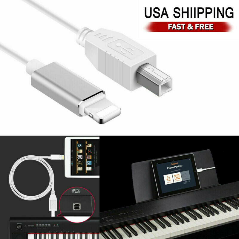Nhạc cụ Fun Art - Dây cáp midi USB type B sang đầu Iphone 6 ipad