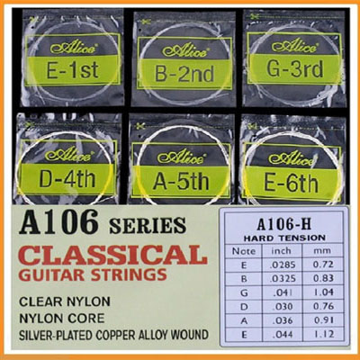 Dây guitar lẻ số 1, số 2, 3 đàn Classic alice A106