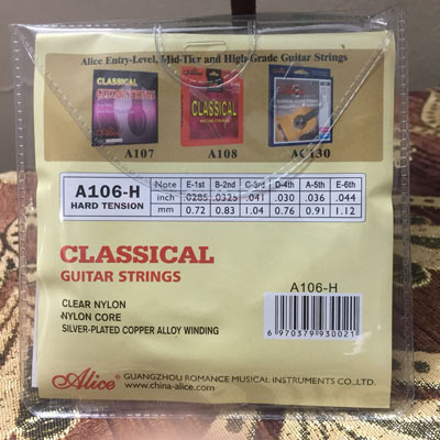 nhạc cụ fun art - Dây đàn guitar alice a106 classic