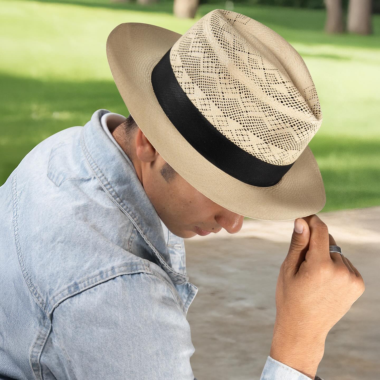 Mũ Panama Chính Hãng - Ventilated Panama Hats - PE09