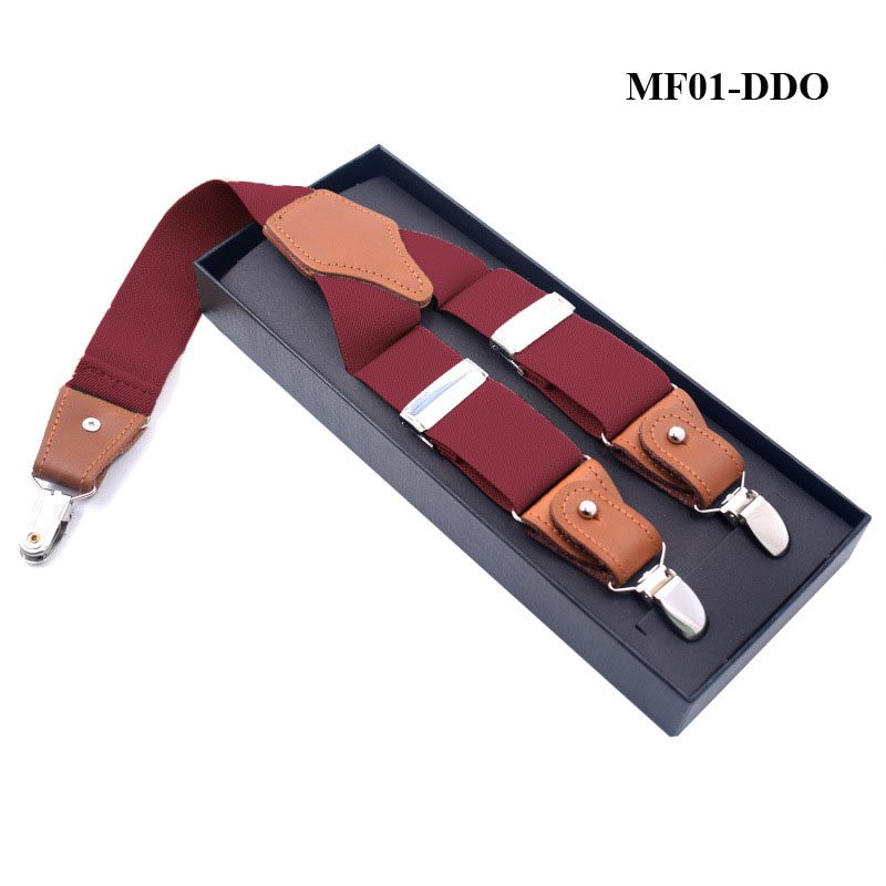 Dây đeo quần nam bản 3.5cm đầu 1 kẹp MF01