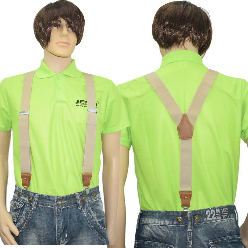 Dây đeo quần nam bản 3.5cm đầu 1 kẹp MF01