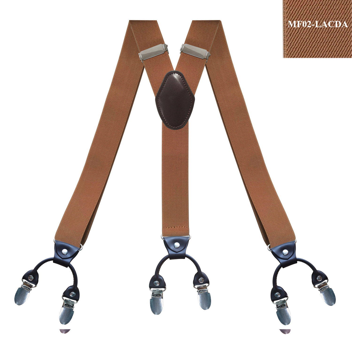 Dây đeo quần chữ Y bản 3.5cm đầu 2 kẹp MF02