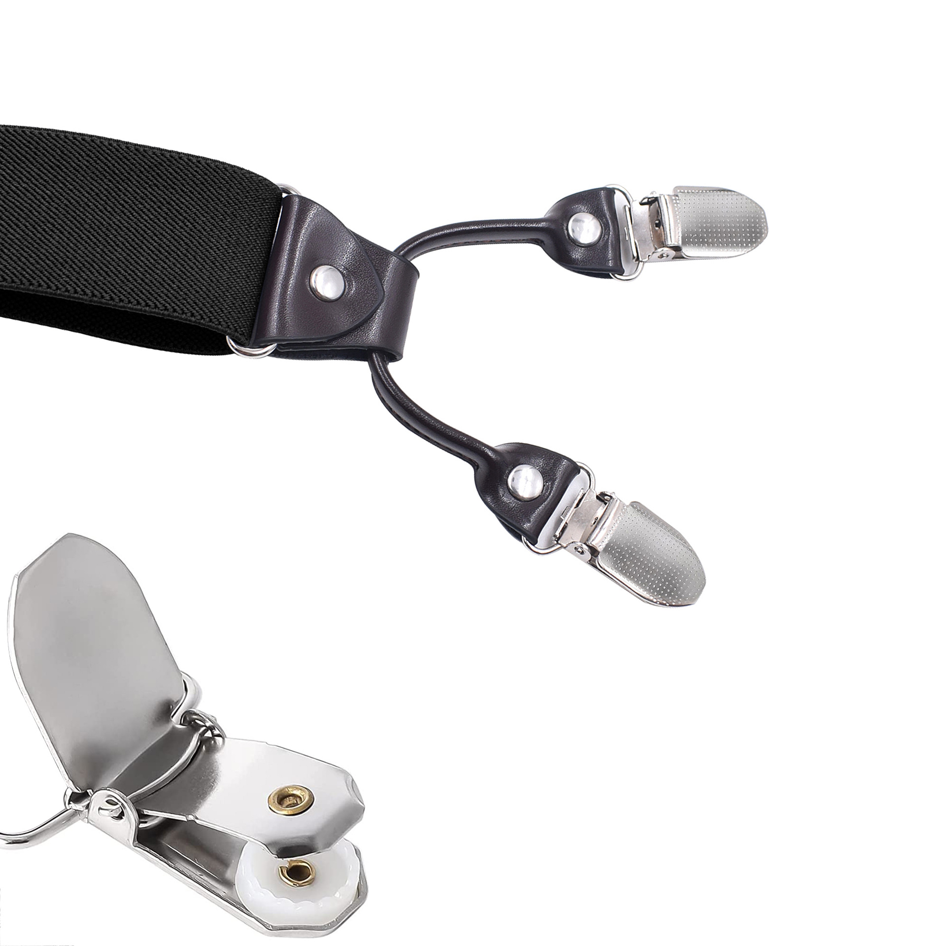 Dây đai đeo quần nam bản 3.5cm 2 kẹp MF02