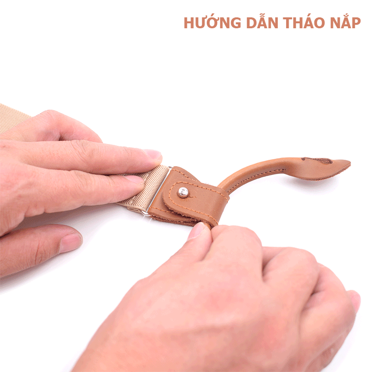 Dây đeo quần nam cao cấp bản 3.5cm MF03