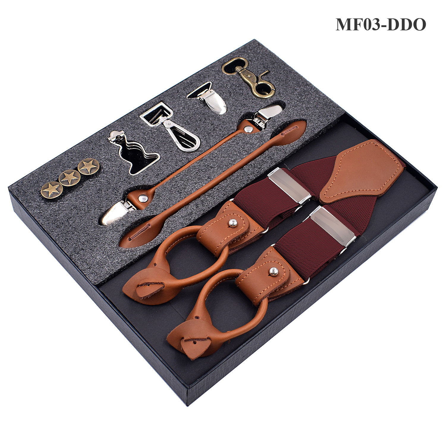 Dây đeo quần nam cao cấp bản 3.5cm MF03