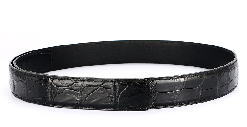 Dây thắt lưng khóa lỗ không mặt da cá sấu KS3800