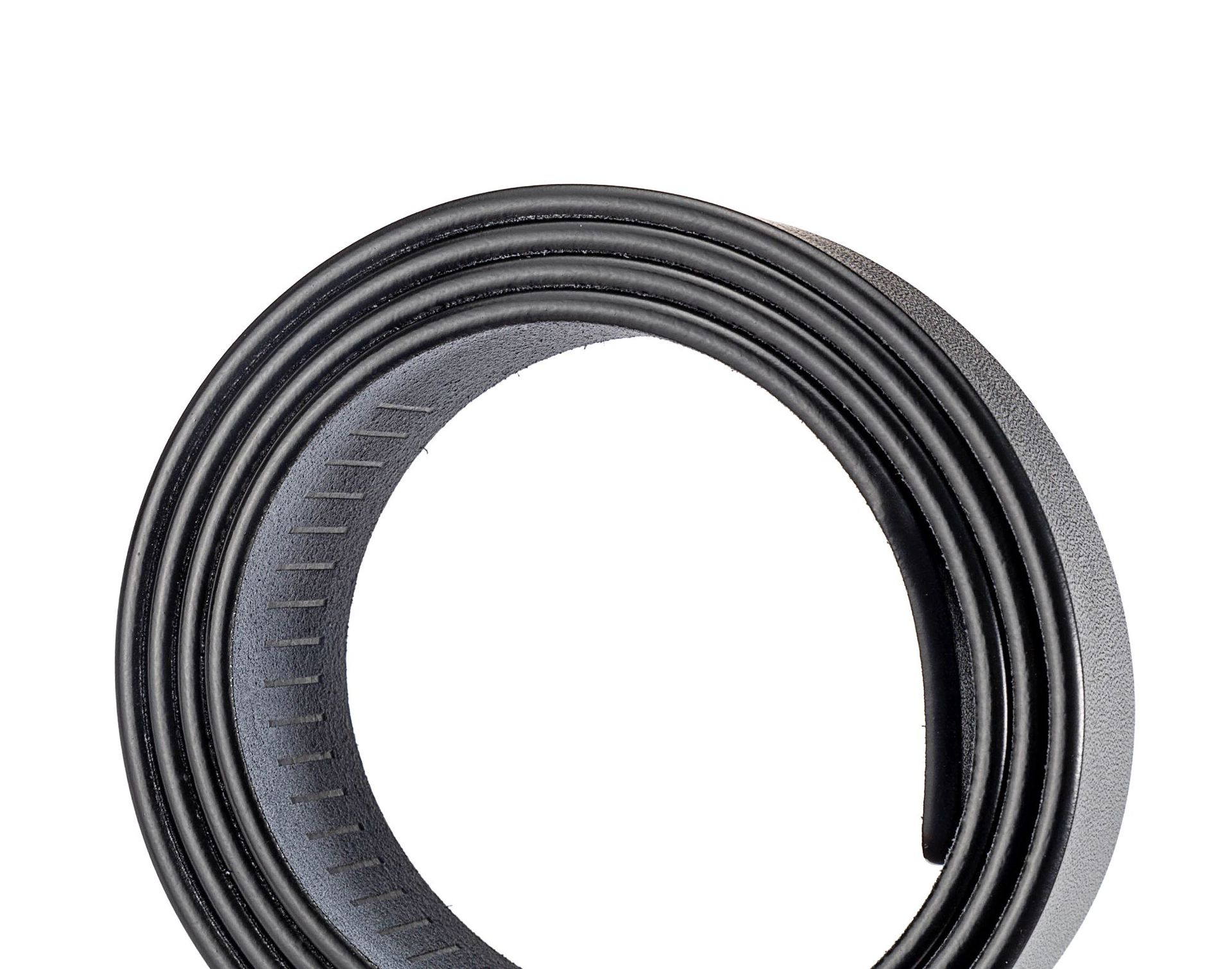 Dây thắt lưng da bò không mặt khóa lăn DKR3400