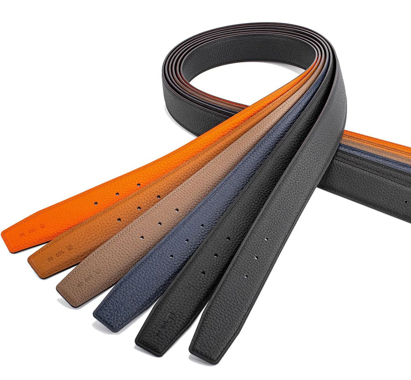 Dây thắt lưng da bò 2 mặt cao cấp KL3408