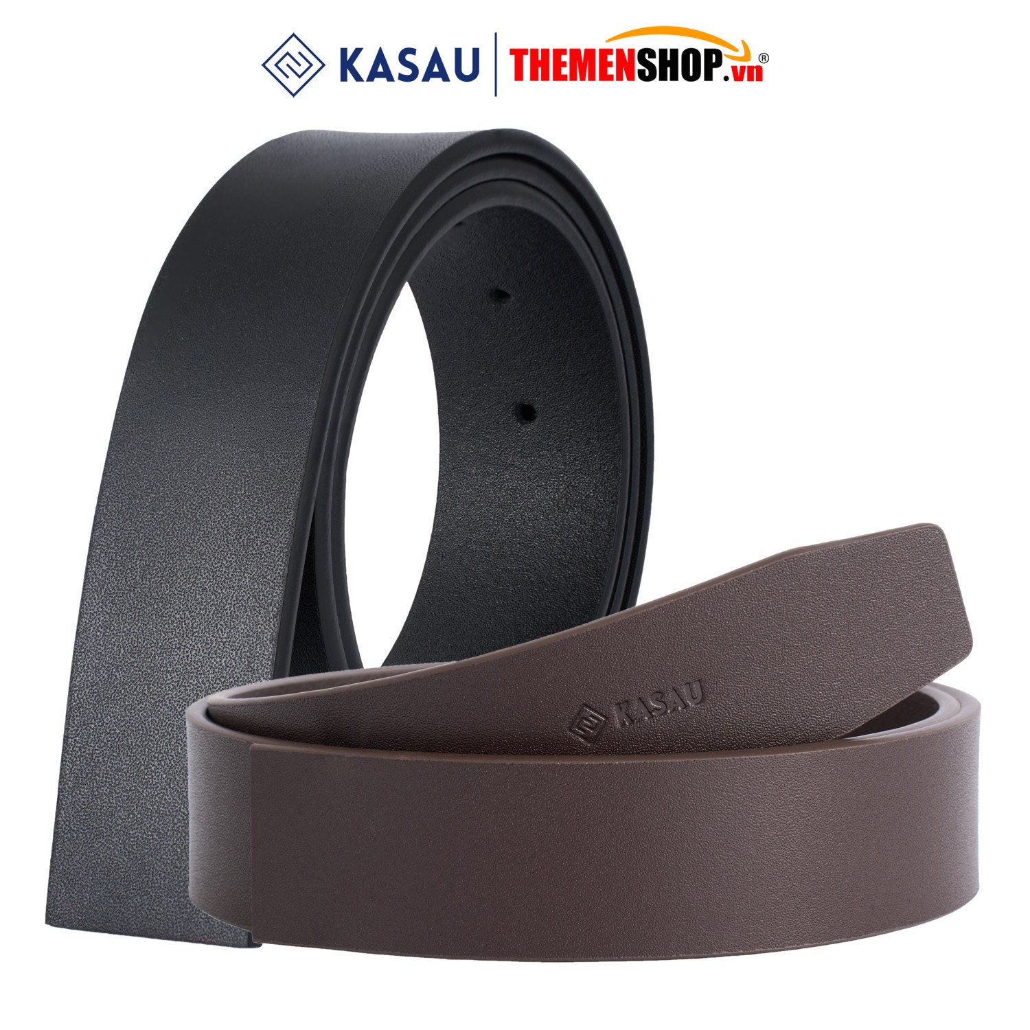 Dây thắt lưng không mặt hiệu KASAU - Khóa lỗ 3.8cm - DKS05KL38
