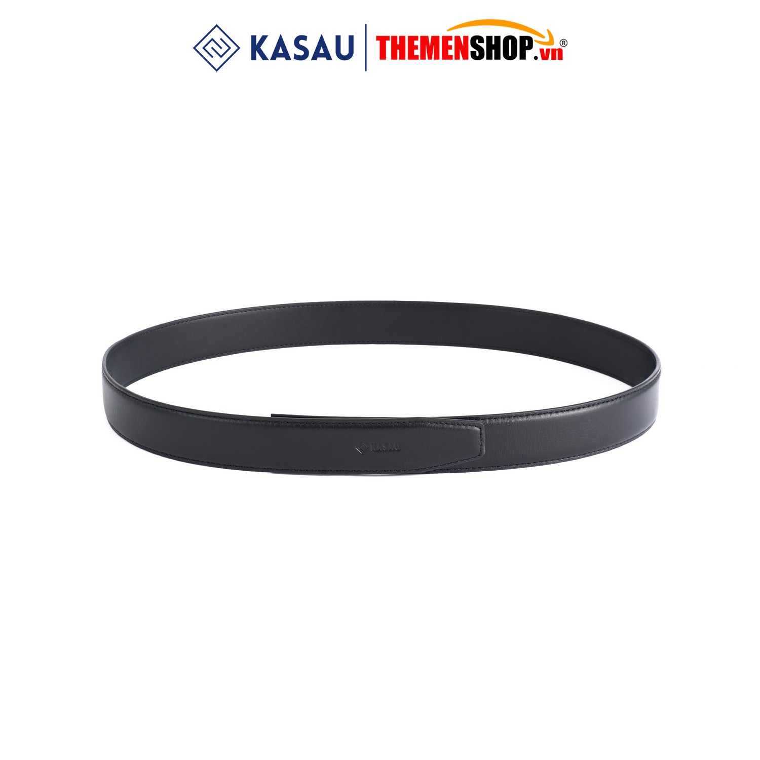 Dây thắt lưng nam không mặt hiệu KASAU - Khóa tự động 3.5cm - DKS01TD35